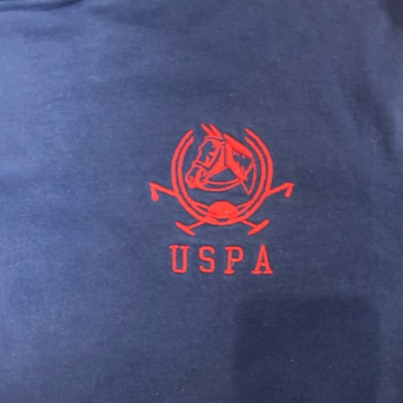 U.S. Polo Assn. Navy Crewneck with Red and White Accents - Picture 3 of 5